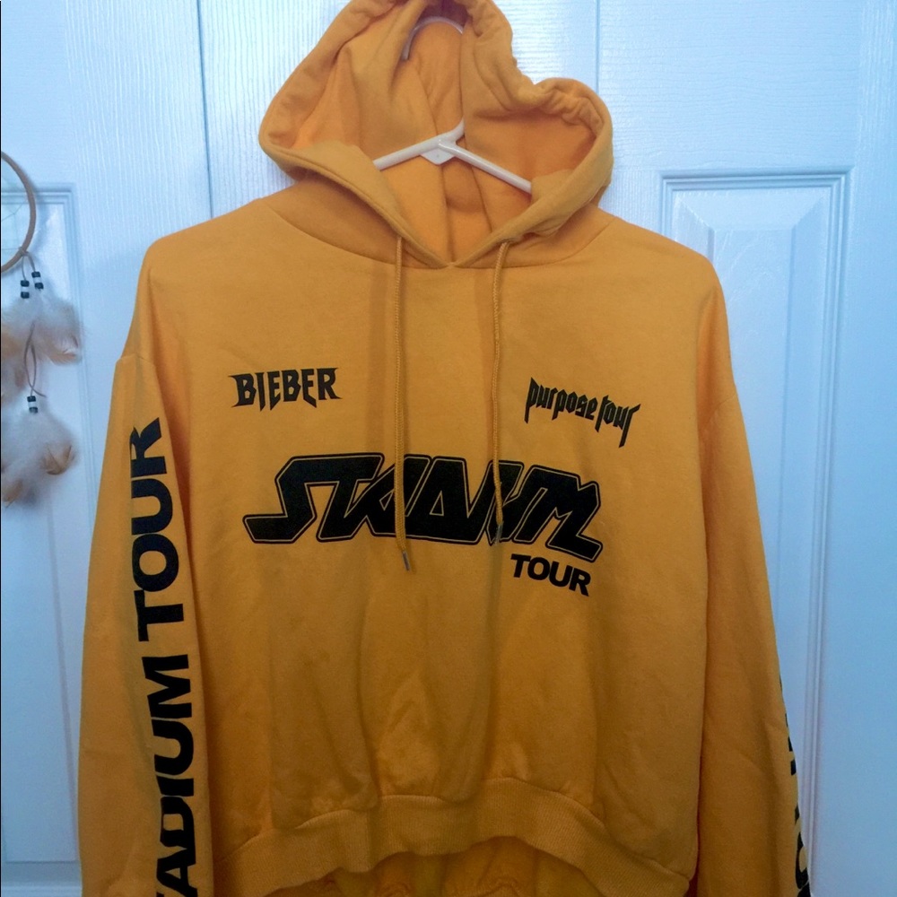 Justin Bieber cropped sweat shirt (no returns)